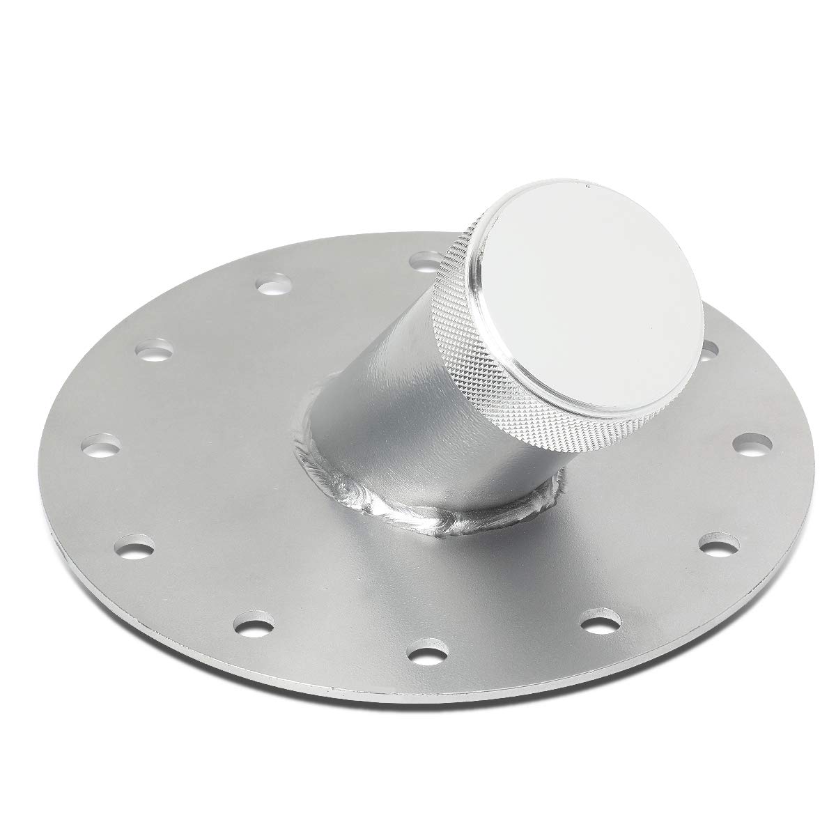 DNA MOTORING 45-Degree Fuel Cell Filler Neck with Steel Base Aluminum Cap,ALU-FT-C-T1-SL