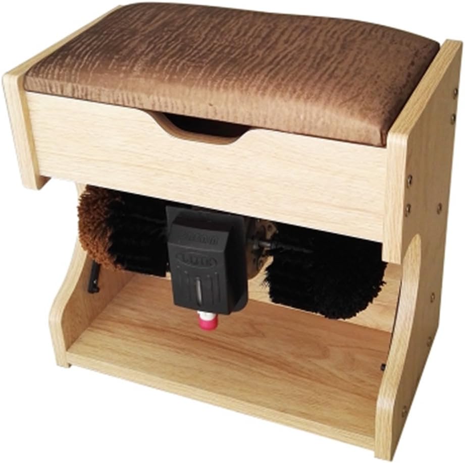 XIAOLIN Proprietary Protective Shell Storage Box, Sitting Stool Function Automatic Induction Shoe Polisher