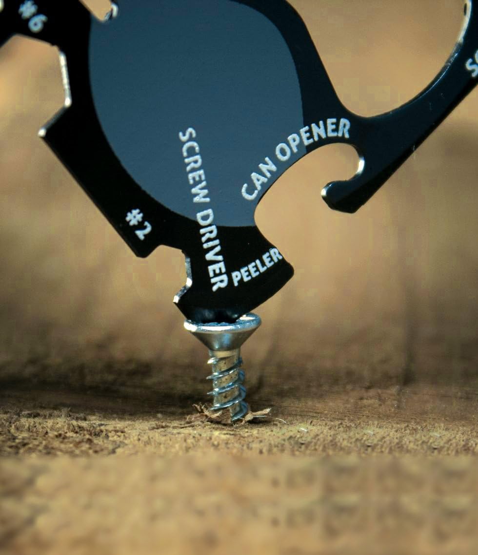 Wallet Ninja- 18 in 1 Credit Card Sized Multitool (#1 Best Selling in the World) (Black) - - 