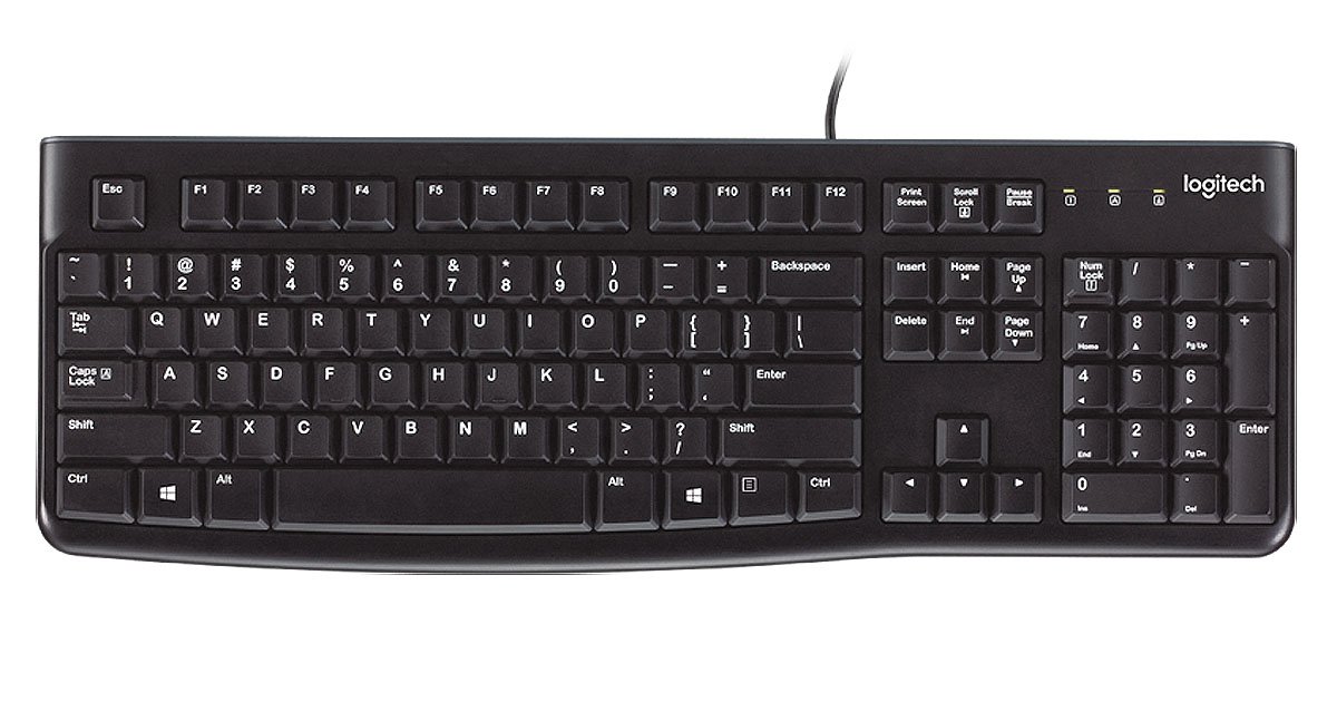Logitech Keyboard K120 Clavier QWERTY Anglais USB Claviers Informatique