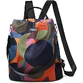 Waterproof Fashion Backpack Purse for Women Anti Theft Womens Classical Daypack Travel Nylon Oxford Shoulder Bag
