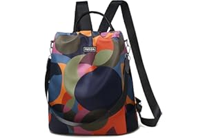 FMEIDA Waterproof Fashion Backpack Purse for Women Anti Theft Womens Classical Daypack Travel Nylon Oxford Shoulder Bag