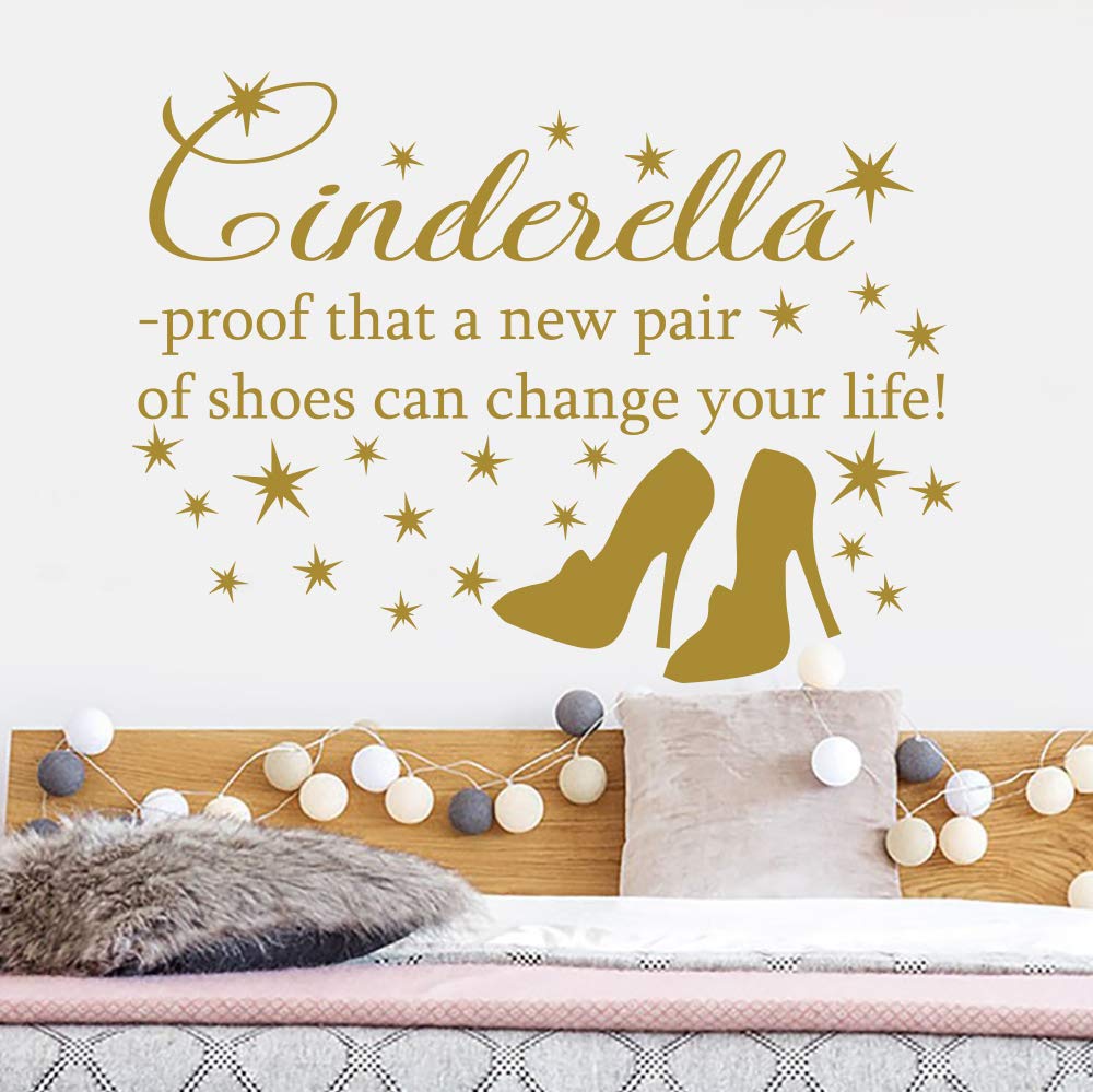 Amazon Com Cinderella Quote Wall Decal Cinderella Decal Girl