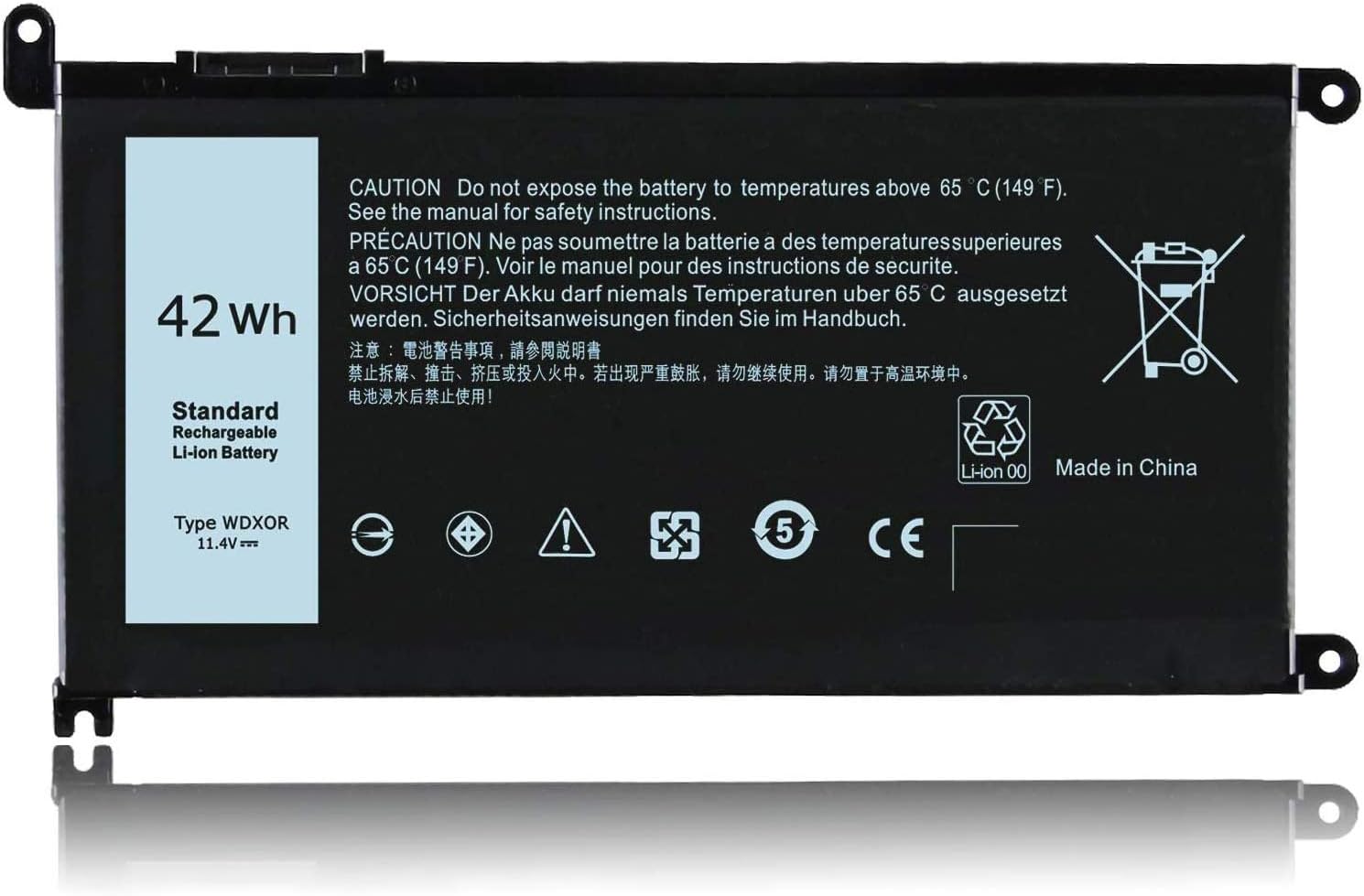 Amazon Com Likegor Wdx0r Laptop Battery 42wh For Dell Inspiron 13 5368 5378 5379 7368 7378 Inspiron 14 7460 Inspiron 15 5565 5567 5568 5578 7560 7570 7579 7569 P58f Inspiron 17 5765 5767 Fc92n 3crh3 T2jx4 Cymgm Computers Accessories