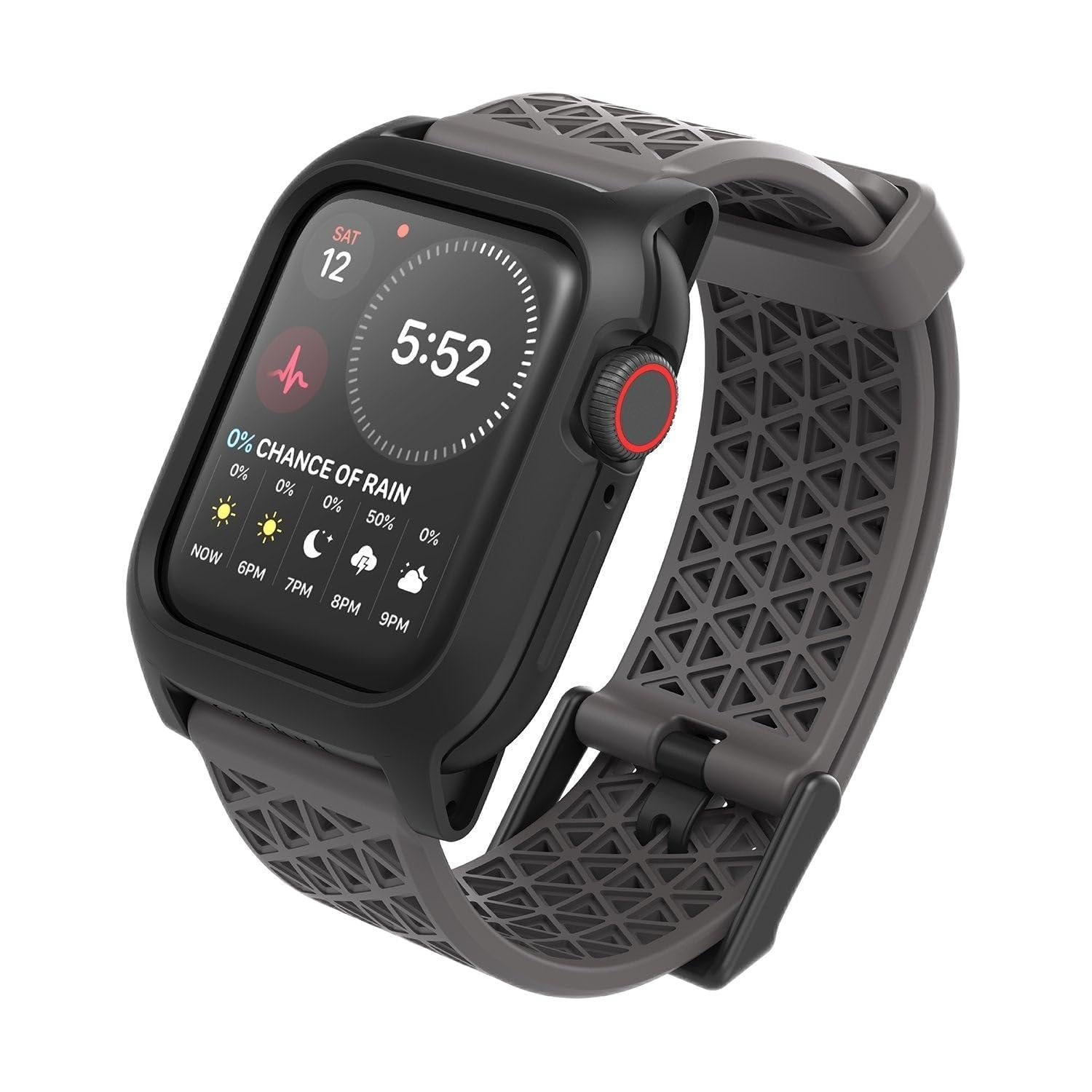 Catalyst Designed for Apple Watch Series SE/6/5/4/3/2/1, Sport Bands, 24mm Band Designed for Apple Watch 44mm 42mm, Breathable, Sports Wristband Replacement Band Without connectors - Slate Gray