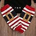 GRNSHTS Baby Girls Boys 3Pcs Christmas Sequins Outfits Long Sleeve Romper + Headband + Leg Warmer (70/0-6 Months, Santa Babys)