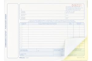 Blueline Purchase Orders 50 Numbered Carbonless Duplicates Bilingual 5-3/8-Inchx8-Inch (DCB66)
