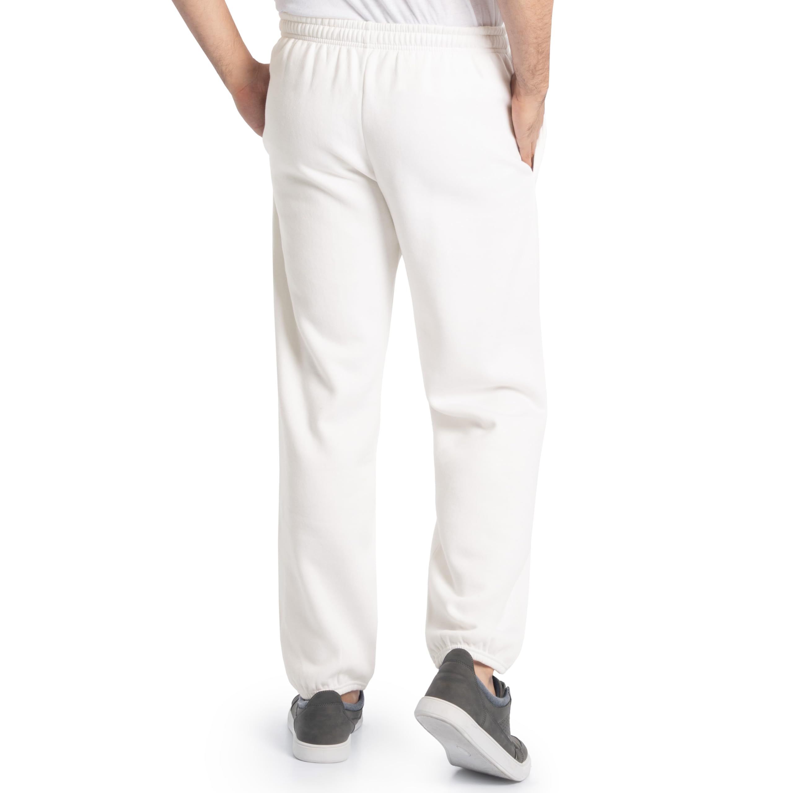 Fruit of the Loom Eversoft Fleece Elastic Bottom Sweatpants with Pockets, Relaxed Fit, Moisture Wicking, Breathable