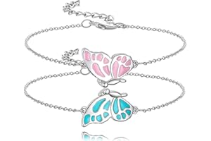 Butterfly Friendship Bracelets for Best Friends BFF Bracelets for 2 Girls Birthday Gifts for Friends