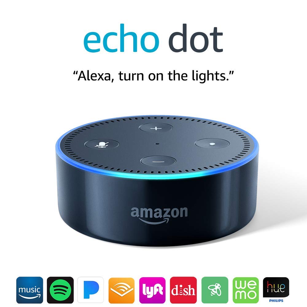 Echo Dot (2nd Generation) Smart speaker with Alexa Black Amazon