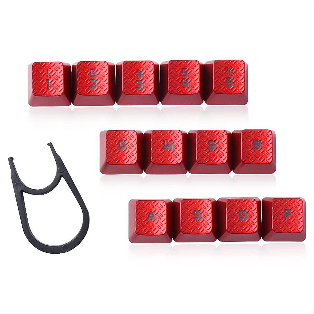 Performance Gaming keycaps Replacement for Romer-G Switch Logitech G310 G413 G613 G810 K840 G910 Mechanical Keyboard … (Red -13 keys)