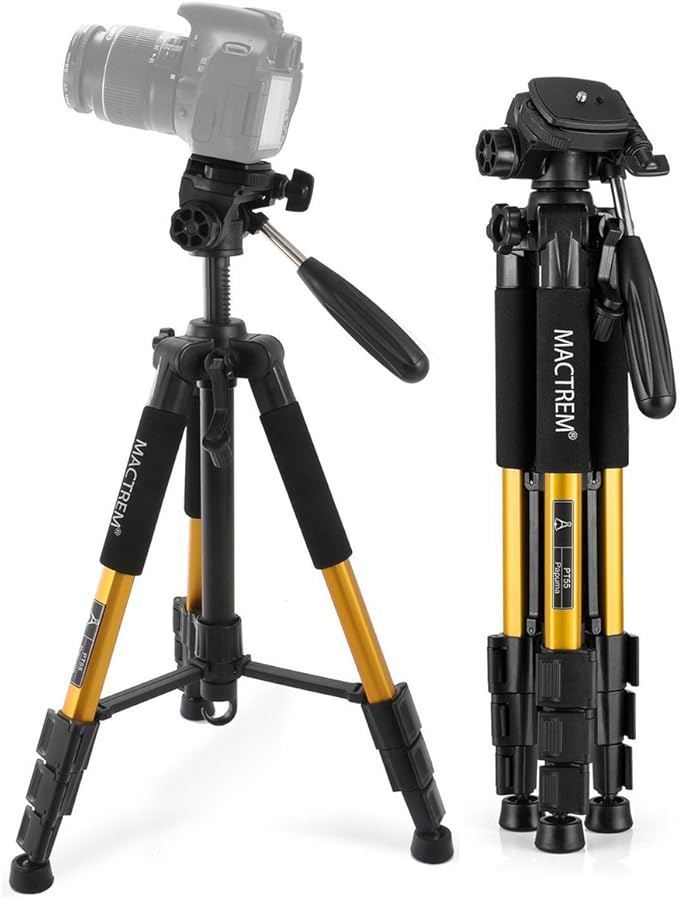 Camera Tripod, Mactrem Papuma PT55 55Inch Lightweight Amazon.co.uk Camera & Photo