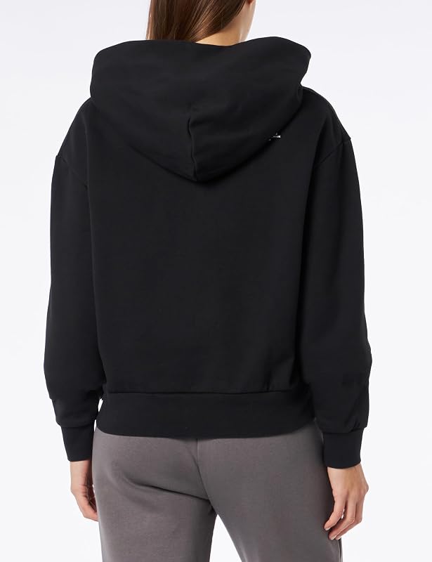 W3711h Felpa con Cappuccio, Black 098, XS Donna