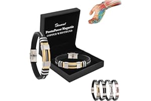 Biancat ProstaPower Magnetic Copper Wristband, Magnetic Copper Prostate Bracelet Improves Blood Circulation, Biancat Prostapower Magnetic Copper Band, Copper Magnetic Bracelet for Men (Gold)