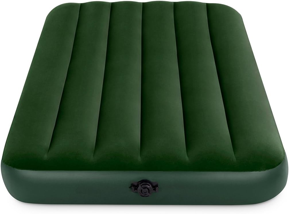 Intex Prestige Downy Airbed Kit with Hand Held Battery Pump, Twin : Camping Air Mattresses : Sports & Outdoors