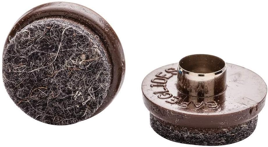 8 Pack Tap On Felt Furniture Pads Guaranteed to Stay On 1 Inch Round