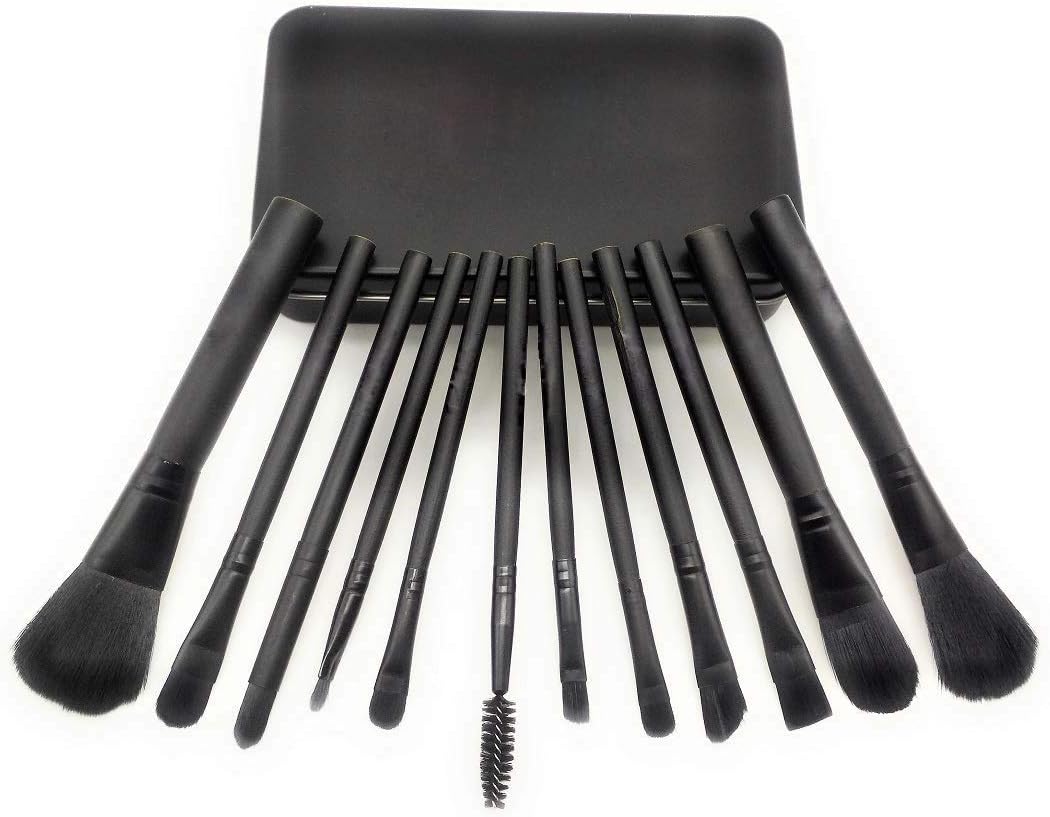 Spanking Washable Makeup Brushes ( Black ) - Set of 12