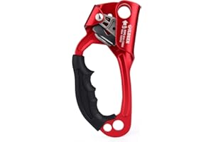 WILDKEN Climbing Hand Ascender Outdoor Mountaineering Tree Arborist Climbing Rappelling Equip Hand Ascender for 8-14MM Rope Left Right Hand Ascender