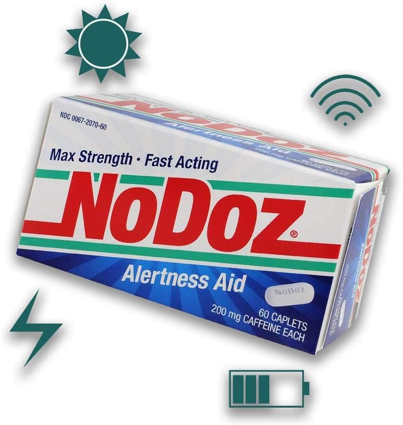 200mg Maximum Strength Alertness Aid, 60 Caplet Twin Pack (Limited Edition)