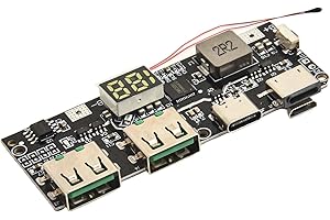 Cashmuch 22.5W USB-C Power Bank Charging Module with F Charge, Dc 9-36V Input to 5.2V/6A Output, Synchronous Rtification for 