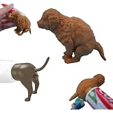 2 Pcs Poop Toothpaste Dispenser, Hilarious Golden Retriever Puppy Poop Toothpaste Dispense, Dog Butt Toothpastes Topper,Suitable for Dog Lovers