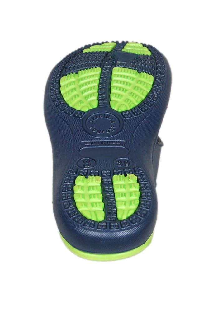 train women's acupressure flip flops (green)