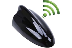 Shark Fin Antenna Possbay Car Antenna AM FM Radio Signal Aerial Adhesive Tape Base Super Functional