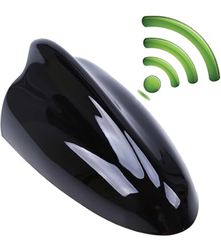 DTAWID Car Roof Shark Fin Aerial Antenna For Hyundai Encino Getz Kona Ix45 Ix35 Ix30 Ix25 IX25 I30 AM/FM Radio Replacement Signal High-Performance Vehicle Durable Waterproof Exterior Accessories