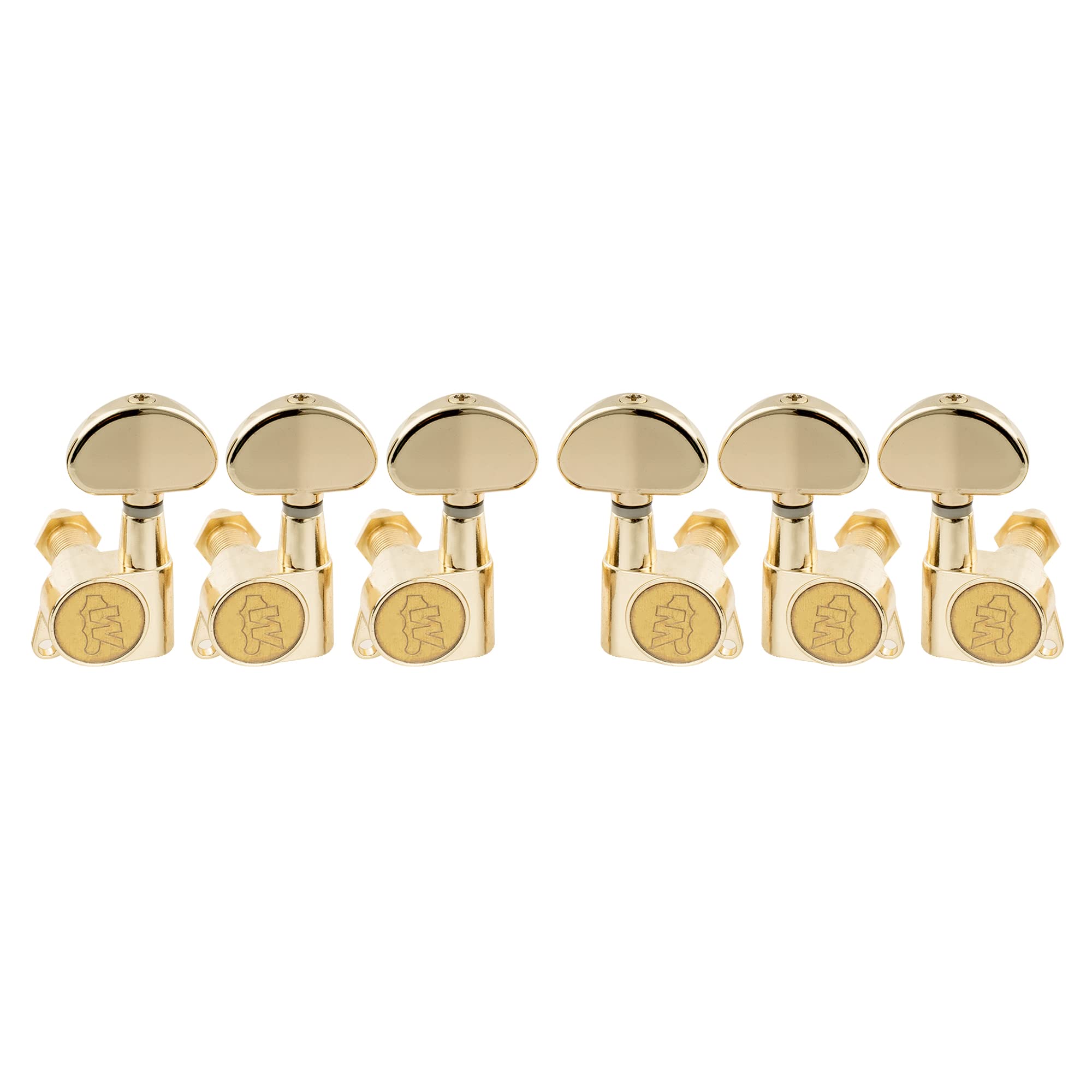 Wilkinson WJN03 3L3R EZ-Lok Guitar Tuners Machine Heads 1:19 Ratio Tuning Pegs Keys for Epiphone Les Paul SG Electric or Acoustic Guitar, Gold