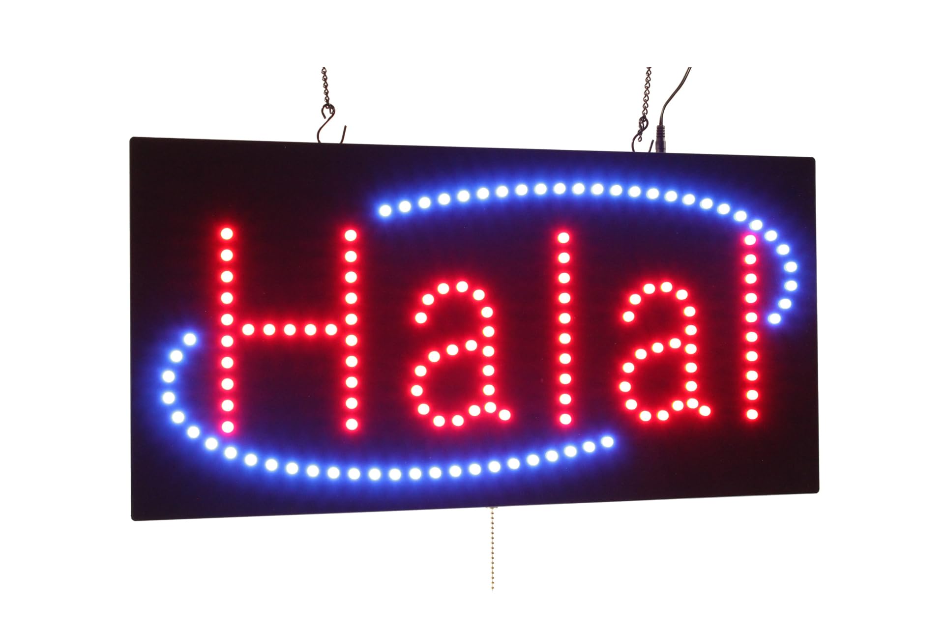 Halal in English Only Sign, TOPKING Signage, LED Neon Open, Store, Window, Shop, Business, Display, Grand Opening Gift