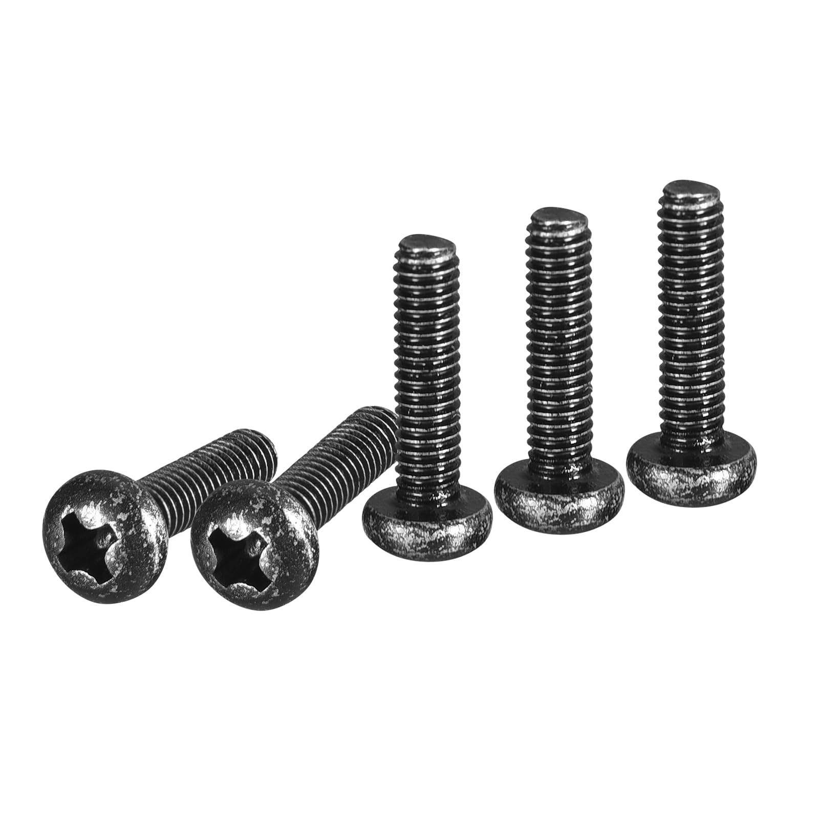 DTGN M2.5x10mm Pan Head Machine Screws, 100Pcs M2.5 Phillips Drive, Metric Coarse Full Thread, Steel Black Oxide Finish, Screws Bolts Kit — image 1