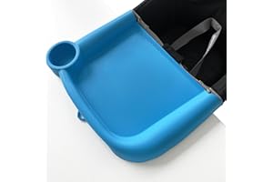 FAILUN Silicone Baby Dining Tray Competible with Inglesina Fast Table Chair & Other Fast Table Chairs,Portable Baby Feeding Tray for Clip-On Fast Table Chairs, Dishwasher Safe & BPA Free (Blue)