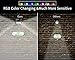 BUENAVO 7 Color Changing Solar Light with Dual Motion Sensor for Outdoor Garden Pathway Wall Lighting and Decoration