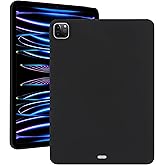 UUcovers for Apple iPad Pro 13 Inch Tablet Case (M5/M4) 2025/2024, Slim Lightweight Thin Flexible Soft TPU Back Shockproof Cover Anti-Scratch Protective Silicone Bumper Drop Protection Shell, Black