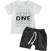 Baby Boy Birthday Outfit Half/1st/2nd/3rd Birthday Outfit Boy Short Sleeve Shirt Short Pants Summer Clothes 2Pcs