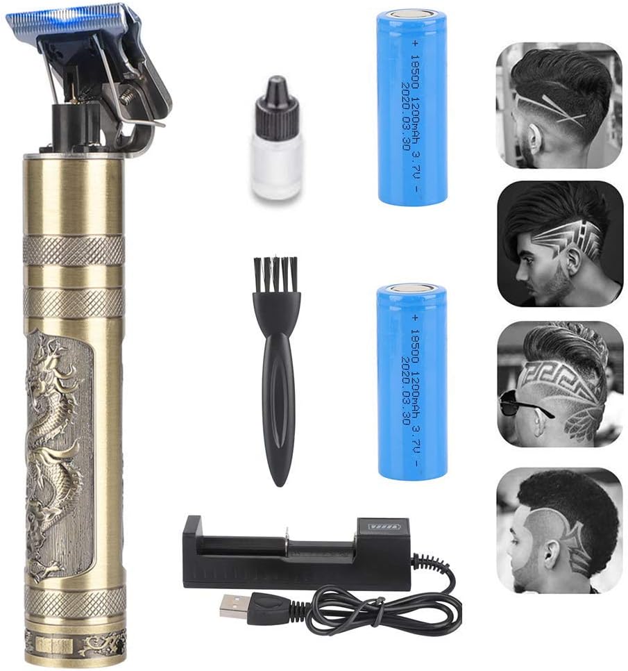 YOUKUKE T-Blade Hair Trimmer for Men,New Electric Pro Grooming Barber Kit Rechargeable Cordless Close Cutting Baldheaded Hair Clippers Zero Gapped Detail Beard Shaver Barbershop