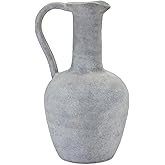Melrose International Grey Pitcher Vase 12" H
