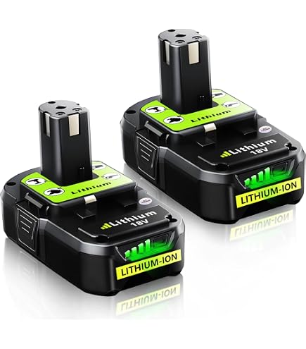2-Pack 5500mAh 18V Battery For Ryobi ONE+ Tools - Replacement For P102, P103, P104, P105, P107, P108, P109 - View #9