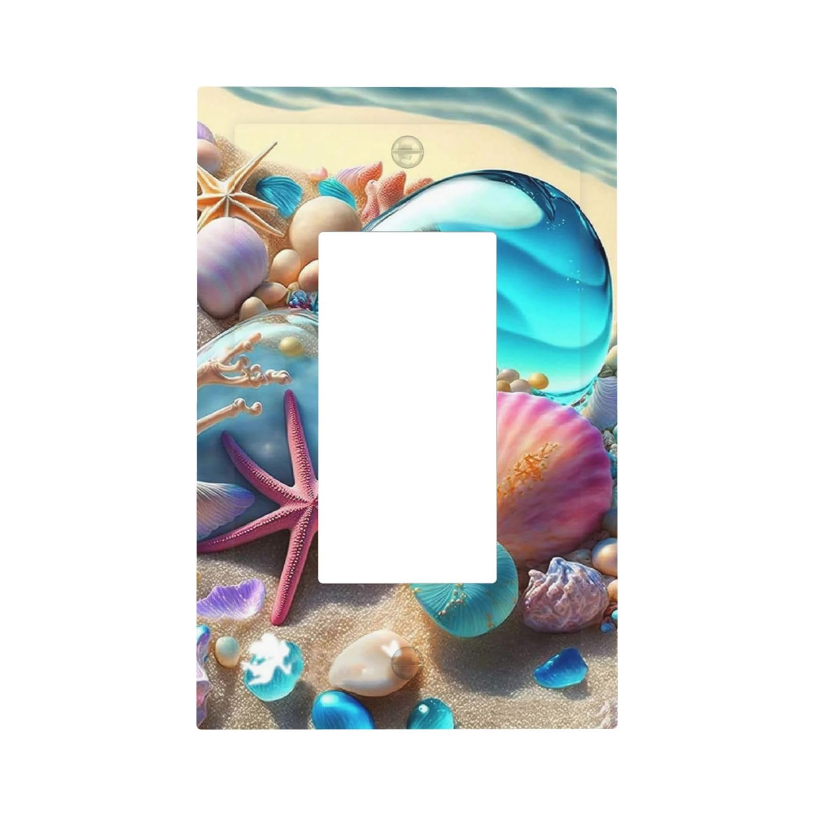 Beach Starfish Seashell Nautical Custom 1 Gang