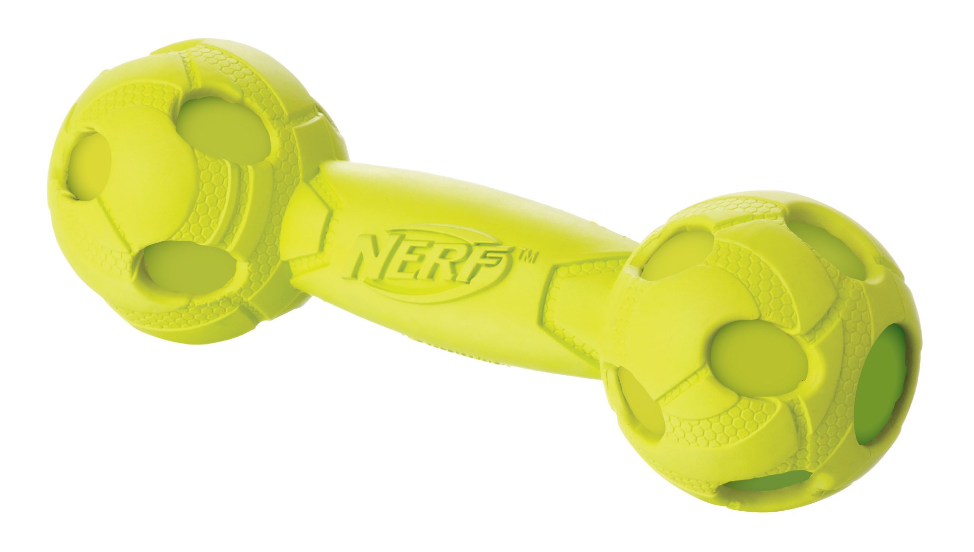 Nerf Dog Squeak barbell: 7"