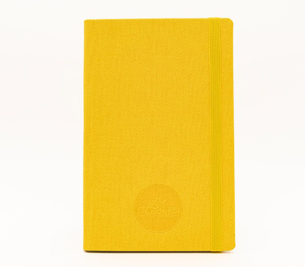 Life Planner Motivational Diary Made in Italy | 12 Month Agenda | January to December 2024 | Weekly and Monthly Planner | Spaces Dedicated to Thoughts and Reflections (Zig Zag Yellow, Small)