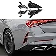 Korlot Carbon Fiber Style Rear Bumper Body Vent Cover Trim Accessories for KIA K5 GT/GT-Line 2021-2024