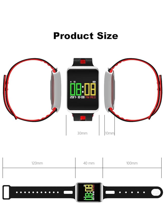 SHOHUANBIA TF1 Pulsera Inteligente 0.96 en Pantalla de Color ...