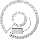 Hyoquilex 36W LED Close to Ceiling Flush Mount Fan Fandelier Retrofit Light Kit Replacement Engine Panel Board Light Bulb, 3CCT 3000K/4500K/6000K (36W)
