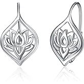 WINNICACA Leverback Earring for Women Sterling Silver Dangle Drop Hoop Earrings for Women Birthday Anniversary Christmas Gifts