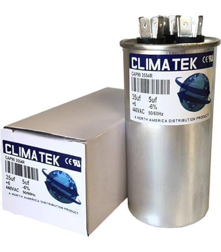 35/5 MFD 370 Volt Dual Round Run Capacitor Replacement for