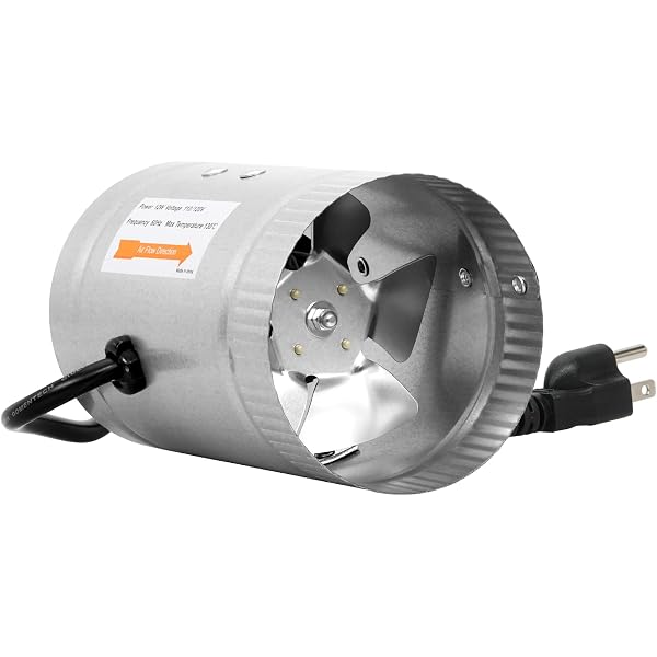 Amazon.com : iPower 4 Inch 100 CFM Inline Duct Fan with Low Noise, Exhaust  Booster for HVAC Ventilation in Grow Tent, Basements, Bathrooms and  Kitchens, Grey : Built In Household Ventilation Fans :
