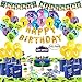 Birthday Party Supplies for Game Lovers, 142 pcs Gaming Theme Party Decorations - include Balloons, Party Favors Bags, Table Cover, Bracelets, Banner, Stickers, Cake Toppers