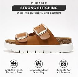 Project Cloud Genuine Leather Platform Sandals