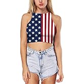 Ainuno Cropped Tank Top for Women Teen Girls Sexy Crop Tops Sleeveless Shirts